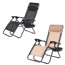 2x Liegestuhl Gartenstuhl Gartenliege Sonnenliege Relaxliege Klappliege