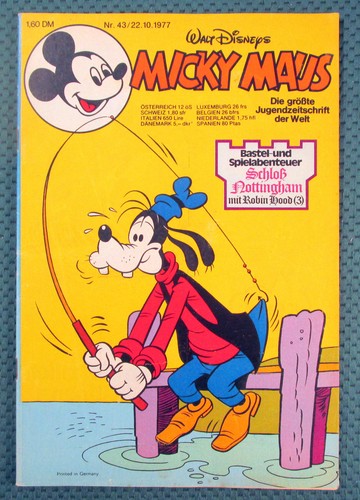 Micky maus 1977 heft - micky, vom
