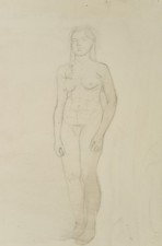 Stehender weiblicher Akt