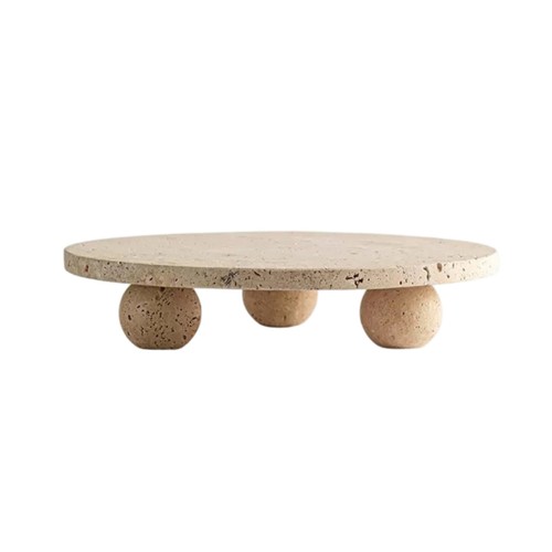 Travertin tablett flach - travertin-tablett,