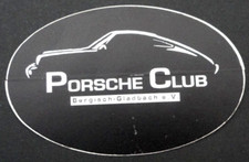 Werbe-Aufkleber Porsche Club