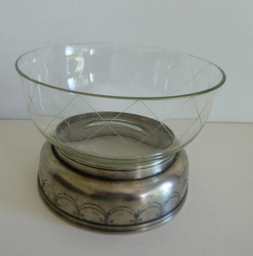 Vintage schale glasschale - schale,