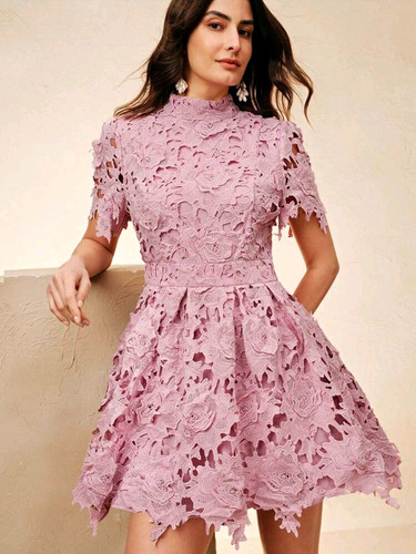 Damen minikleid spitze - minikleid,