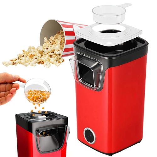 Rote heißluft popcornmaschine - rote,