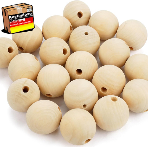 Holzkugeln 40mm holzperlen - holzkugeln,