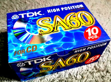 1 TDK SA-60 tape new sealed