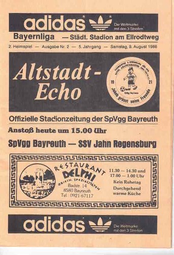 Fussball programmheft 86 87 - fussball-programmheft, 86/87