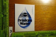 Alter Aufkleber Getränke Wasser KATADYN drinking Water Permapack Rorschach