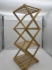 Schuhregal, Bambus Faltbare Schuhe Veranstalter Freistehende Regal