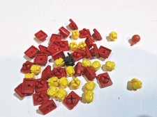 Playmobil Spielzeug Zubehör/Ersatzteile: 60 x VERBINDER ROT System  gelb schwarz
