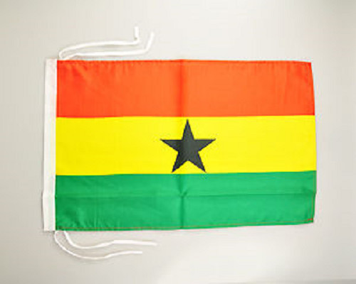 Ghana fahne 30x45 hohlsaum - ghana, cm