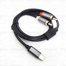 USB-C auf Chinchkabel 2x RCA