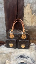 Louis Vuitton Manhatten PM Monogram Tasche Vintage Leder Braun  2006