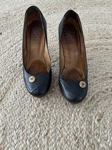Pumps schwarz leder von harlot - leder,