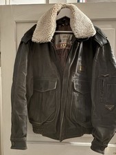 Vintage Leder Fliegerjacke mit