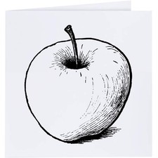 Grußkarten leckerer apfel - grußkarten, apfel"