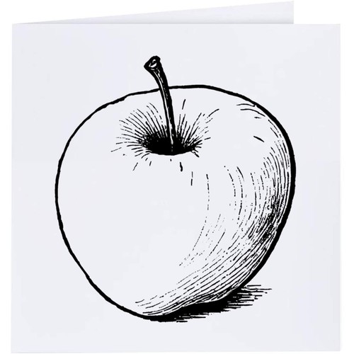 Grußkarten leckerer apfel - "leckerer, apfel"