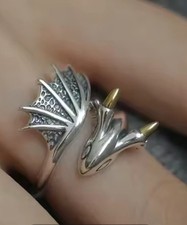 Drachenring Größen verstellbar niedlich modisch Nickelfrei Modeschmuck