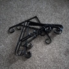 Schwarze dekorative Schnörkel dekorative Regalträger Regalträger x 5 200 mm x 200 mm