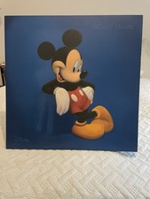 Bild, Leinwand, Mickey Mouse. Original Disney, Blau, Cartoon, 50x50cm,