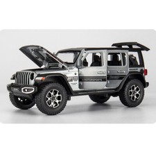 1/22 Jeep Wrangler Rubicon Modellauto Diecast Spielzeug Model Sammlung Grau