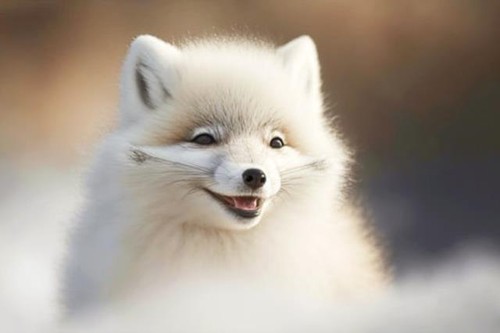 Wandbild polarfuchs mit - wandbild:,