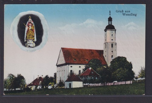 Ansichtskarte wemding kirche - wemding,
