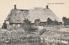 AK Haus auf Hallig Oland um