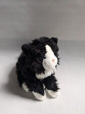 Teddy Hermann Original Schwarz & Weiß Katze Kuscheltier  ca.25cm