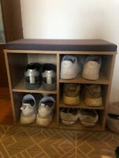 Schuhregal holz + Polster klein