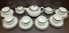 Wedgwood MEDICI 6x Personen Teekanne Tee Kaffeetassen Zucker und Sahne R4588