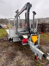 Hirth PKW-Anhänger mit Forstkran FK420