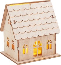 Vbs holzbausatz haus mit led - holzbausatz,