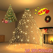 280/400LED Christbaumbeleuchtung mit Ring LED Lichterkette Weihnachtsbaum DHL