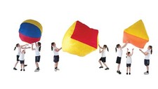 Auftrieb Luftballons Würfel/Ball/Pyramide Spaß Gruppe werfen Aktivität Schule Spiel
