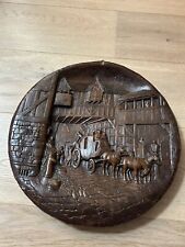 Wandbild Wandschild Rund Terracotta Relief Antik  35 cm