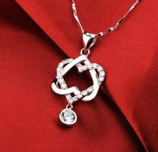 Doppel Herz Anhänger Damen