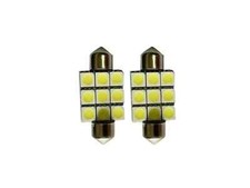 2 stk 36mm 9 SMD 5050 LED Festoon Sofitten Beleuchtung Birne