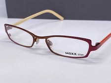 Mexx Brille Damen Rot Rechteckig Titan  Vollrand 5456 Medium