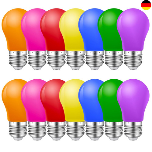 14er pack bunte - bunte, glühbirnen
