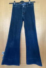 Dekon’s Jeans tolle Jeans Hose Gr 29/32 weites Hosenbein, Schlaghose, dunkelblau