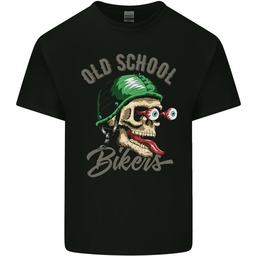 Alte schule biker motorrad - alte,