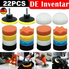 22x Polierscheibe Für Bohrmaschine Polieraufsatz Akkuschrauber Felgen Polierset