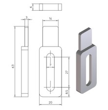 2x Halterung Halter passend