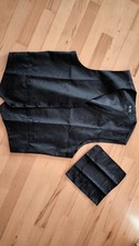 Herren Anzug Weste schwarz Gr. L 52 NEU Nr. 2  mit Einstecktuch 