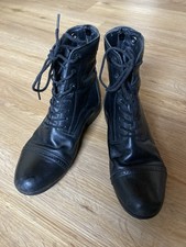 Steeds Damen Stiefeletten Leder Schwarz Gr. 39