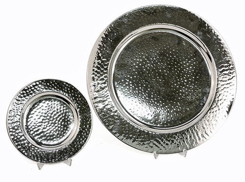 Teller silber metall - teller,