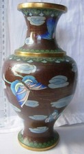 Cloisonné Emaille Vase mit