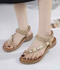 Sandalen Frau Niedrig Elegant