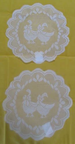 2er set spitzendeckchen - 2er,